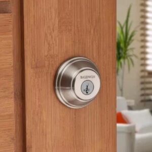 NIB Baldwin Prestige Line SmartKey Deadbolt Lock Front Door Lifetime Warranty